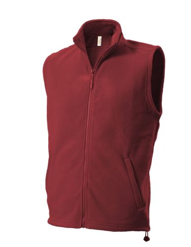 UNISEX FLEECE VEST  темно-красный